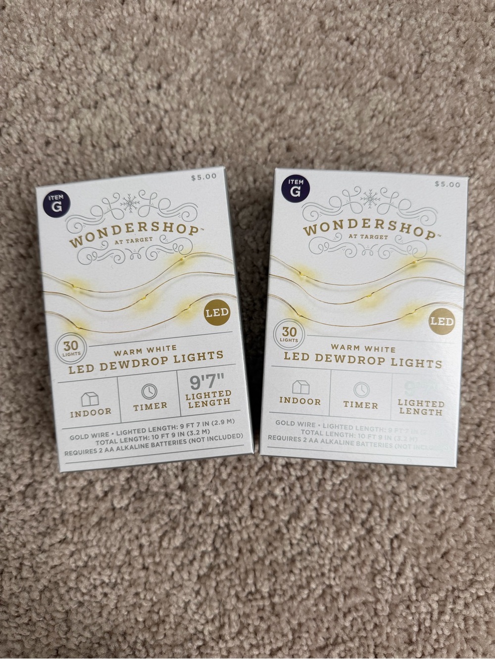 Wondershop LED Dewdrop Lights Warm White